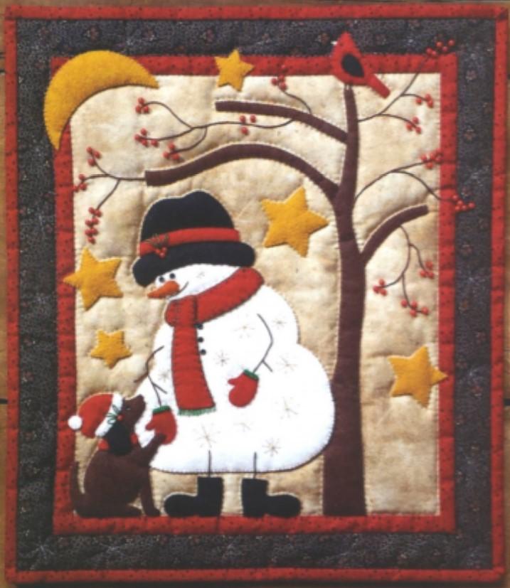 Frosty & Friend Wall Quilt Kit From Rachels Of Greenfield