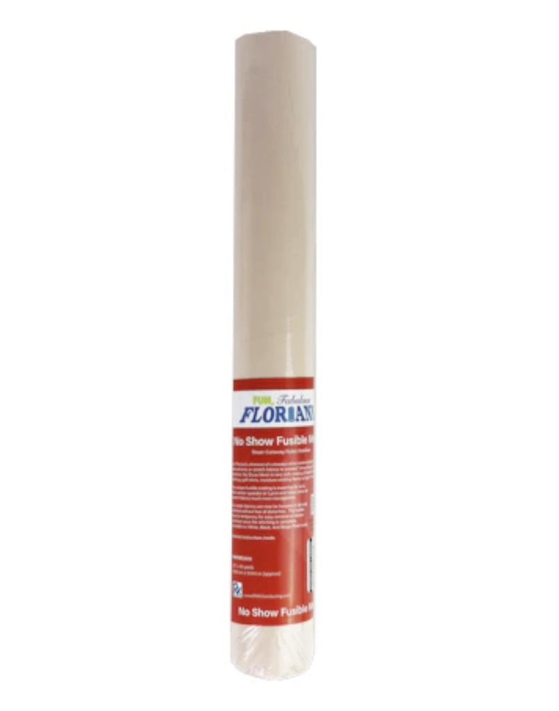 Floriani No Show Nylon Mesh Fusible Stabilizer Beige 20" X 10 Yard Roll