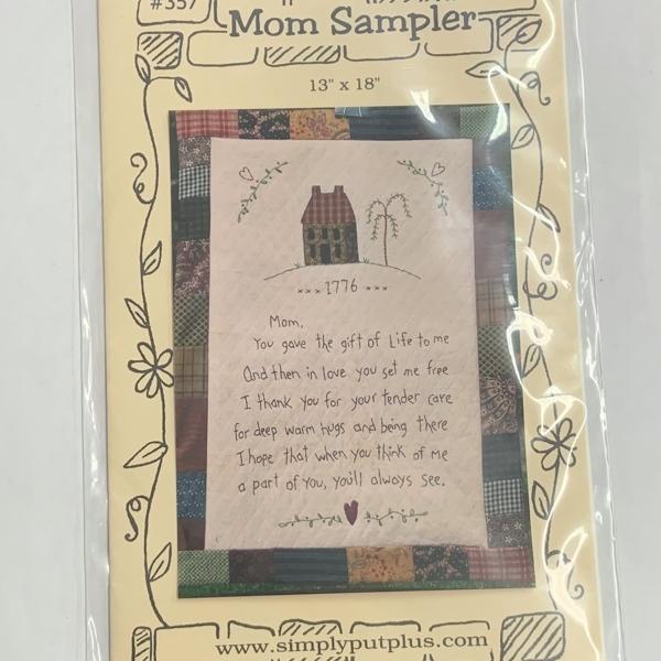 Mom Sampler Applique/Embroidery Pattern From Simply Put Plus