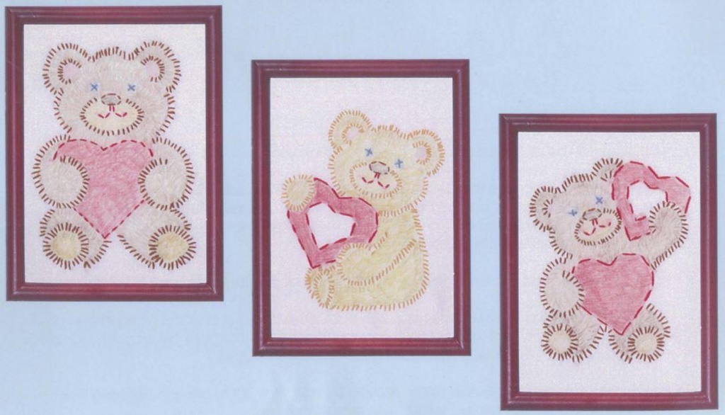 Beginner Embroidery Kit Fuzzy Bear From Jack Dempsey Needle Art