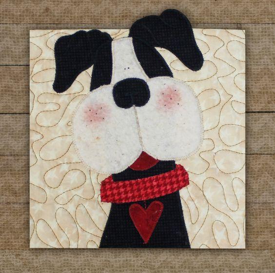 Boston Terrier  Precut Prefused Applique Kit From The Whole Country Caboodle