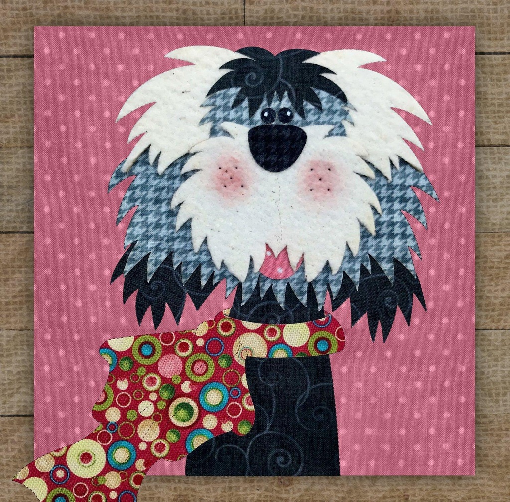 Shih Tzu Precut Prefused Applique Kit By Leanne Anderson For The Whole Country Caboodle