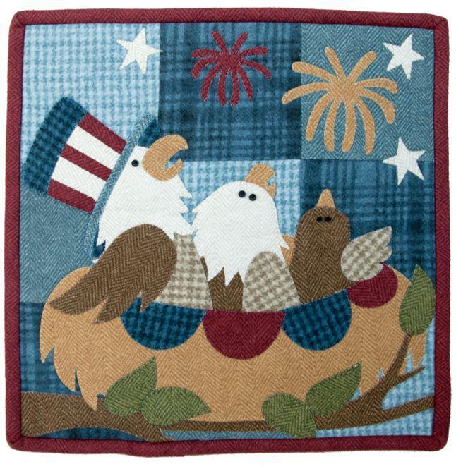 Little Quilts Squared Calendar Series: July - Star Spangled By The Wooden Bear