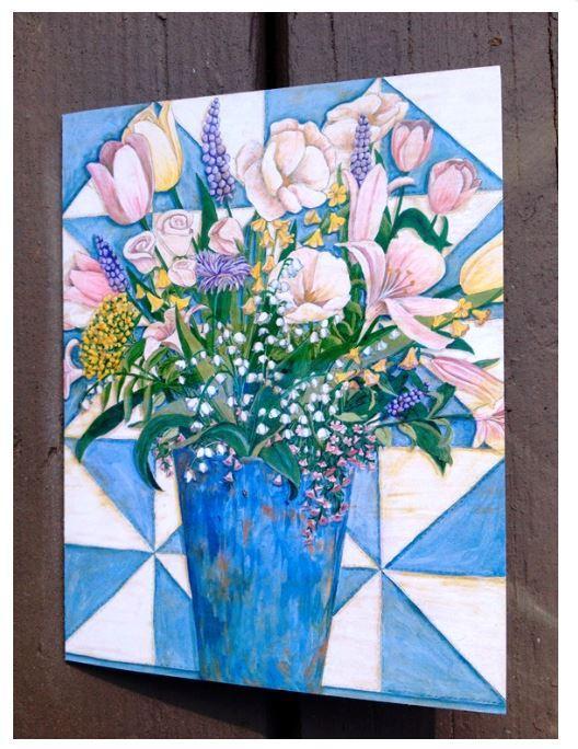 Flower Bouquet Notecards by Deb Strain