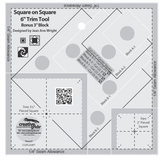 Square On Square 6 Inch Trim Tool From Creative Grids