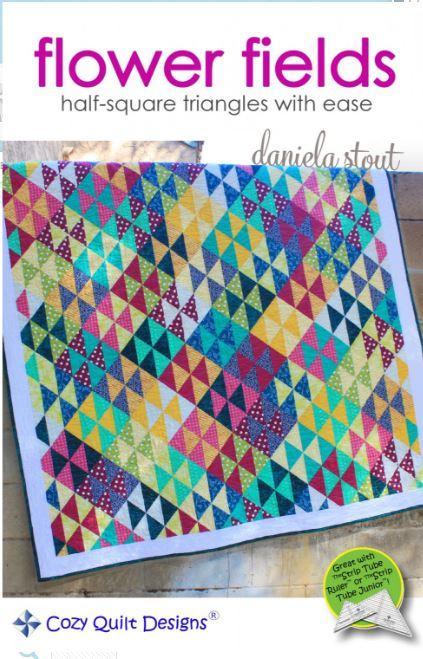 Flower Fields Pattern by Daniela Stout from Cozy Quilt Designs