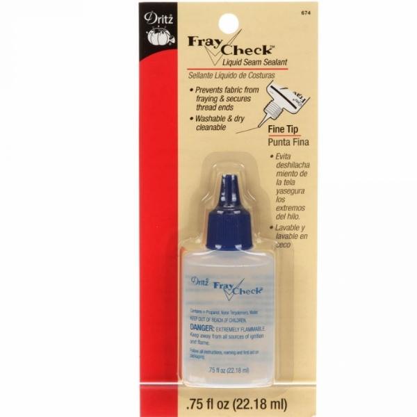 Fray Check Liquid Seam Sealant, .75 Oz., From Dritz