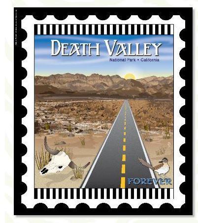 National Parks Stamp: Death Valley