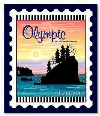 National Parks Stamp: Olympic