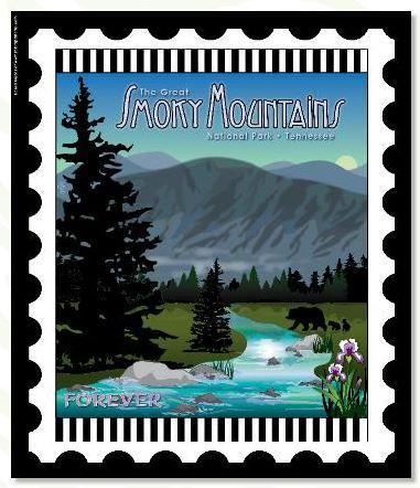 National Parks Stamp: Smoky Mountains