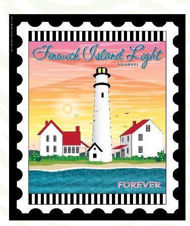 Lighthouse Lightstamp: Fenwick Island