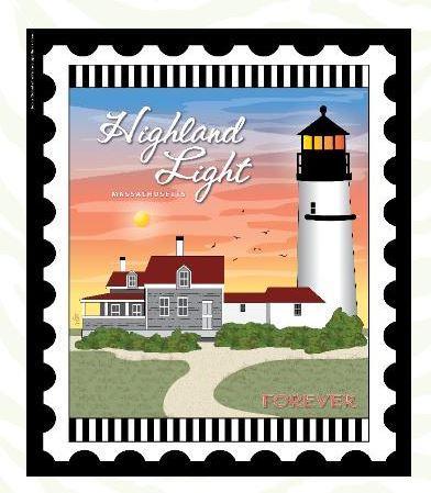 Lighthouse Stamp: Highland Light