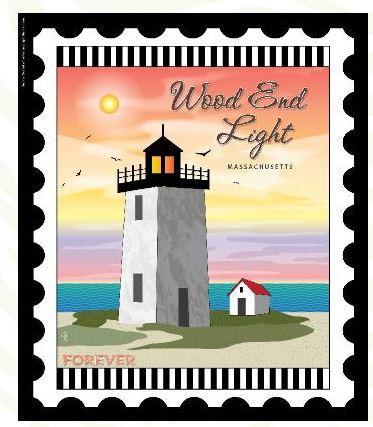 Lighthouse Lightstamp: Wood End Light