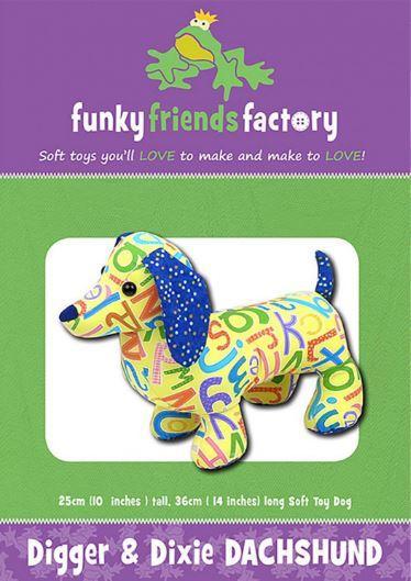 Digger & Dixie Dachshund Pattern By Funky Friends Factory