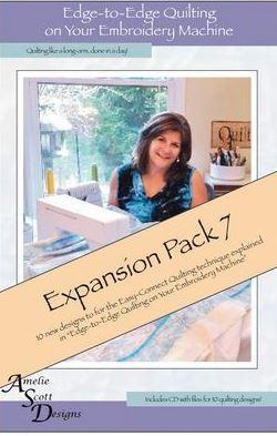 Edge To Edge Quilting On Your Embroidery Expansion Pack 7 From Amelie Scott