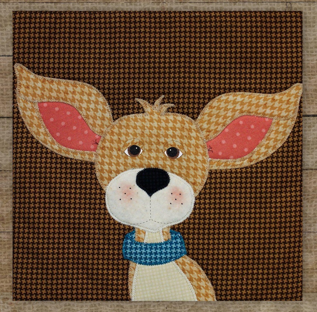 Chihuahual  Precut Prefused Applique Kit by Leanne Anderson for The Whole 