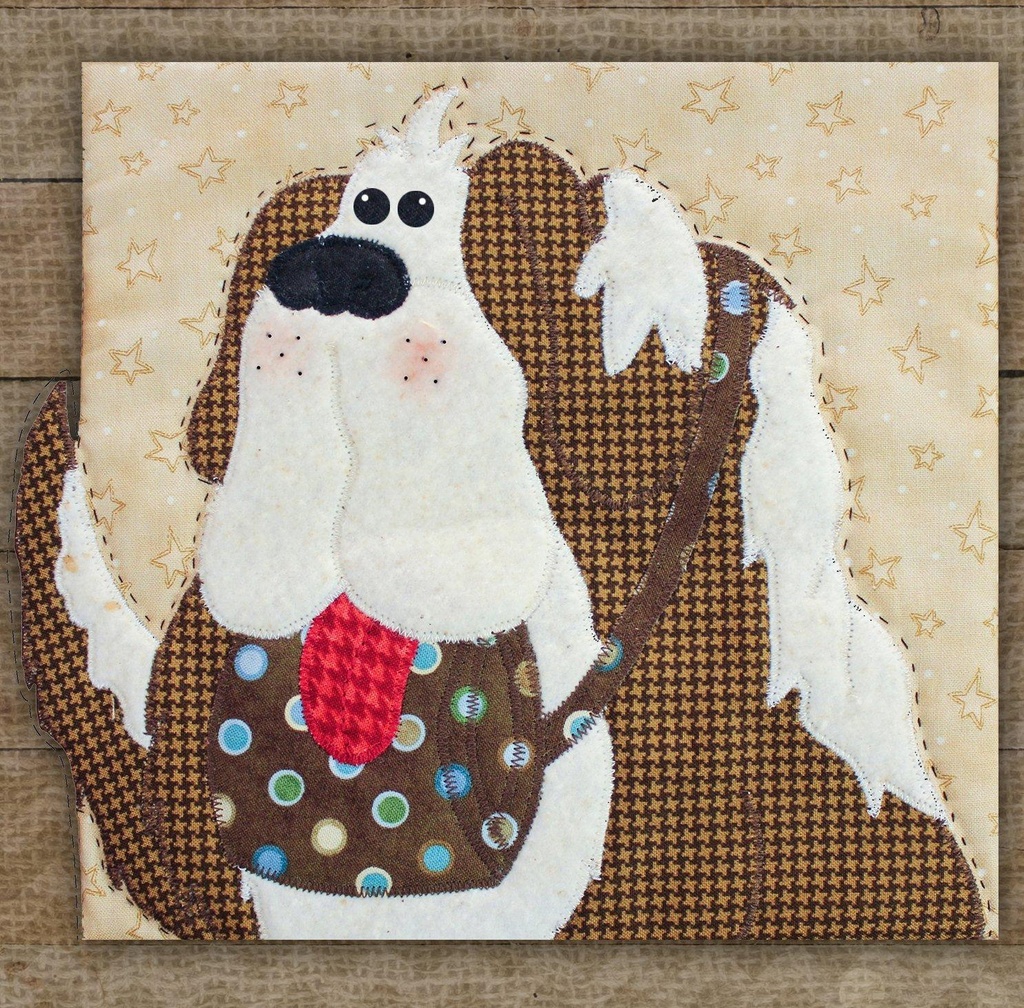 St. Bernard Precut Prefused Applique Kit By Leanne Anderson For The Whole Country Caboodle