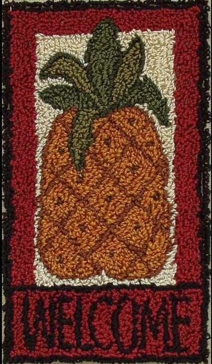 Pineapple Punchneedle Kit by Rachel's of Greenfield