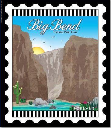 National Parks Mini Stamp Panel: Big Bend National Park