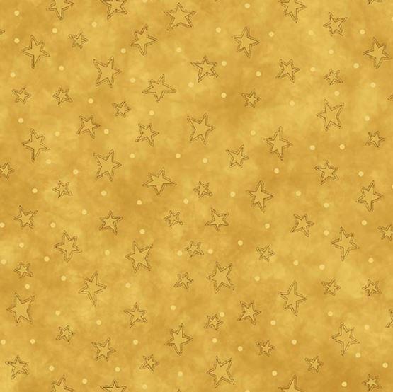 Gold Starry Basic from Henry Glass Starry Basics by Leanne Anderson Collection