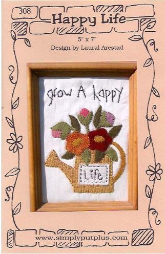 Happy Life Embroidery Pattern From Simply Put Plus