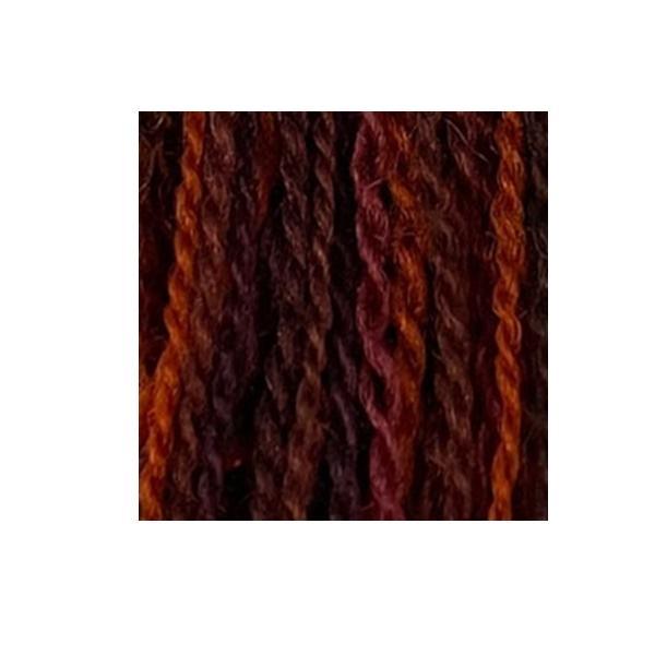 Merino Variegated Wool Thread, Shaded Garnets, Size 15