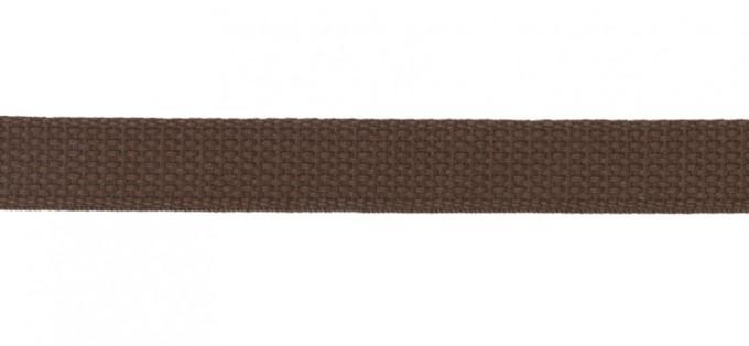 Cotton Webbing Brown 1In