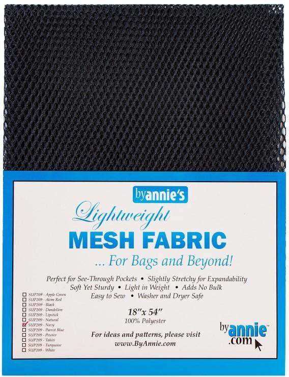 Mesh Fabric Navy From By Annie