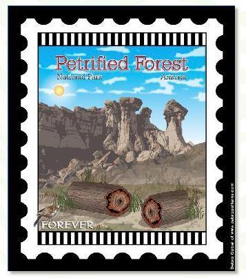 National Parks Mini Stamp Panel: Petrified Forest