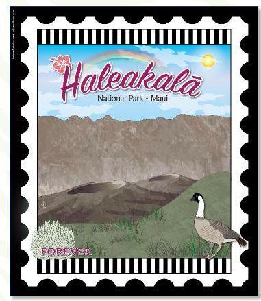 National Parks Stamp: Haleakala