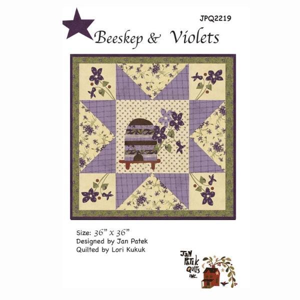 Beeskep & Violets Quilt Patterns from Jan Patek Quilts 