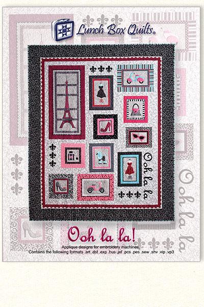 Ooh La La Machine Embroidery Pattern From Lunch Box Quilts