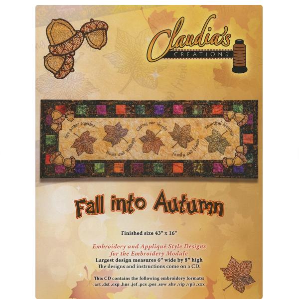 Fall Into Autumn Machine Embroidery  From Claudia'S Creations