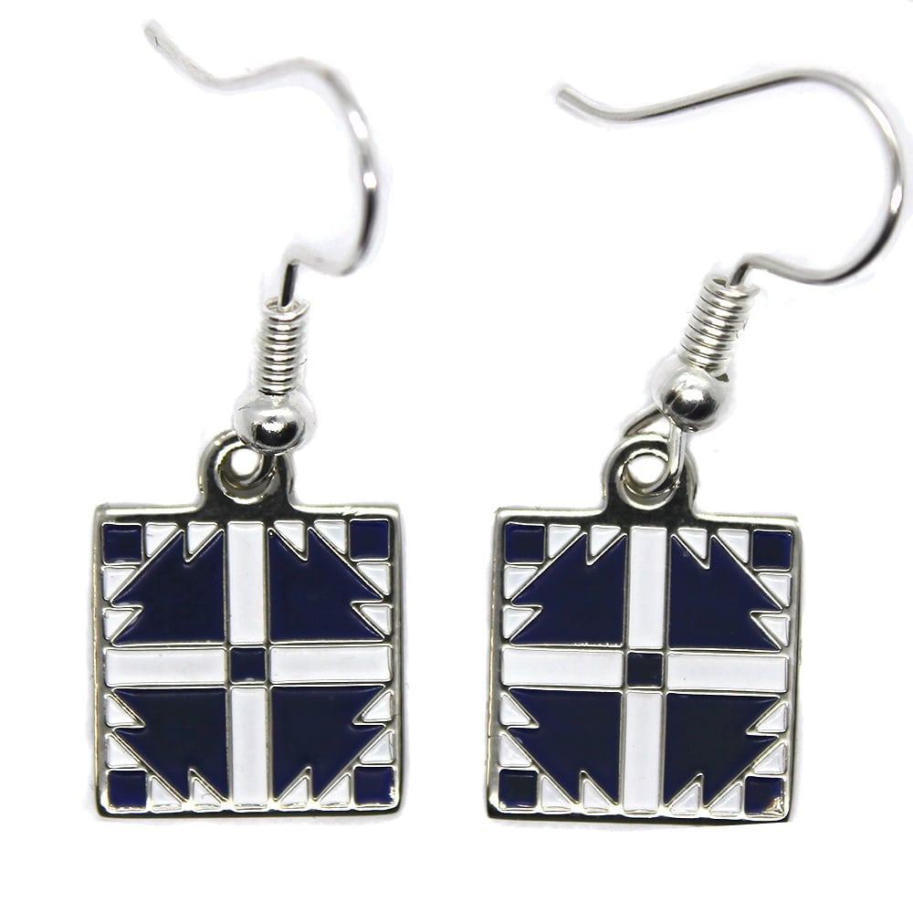 Blue Arrow Earrings