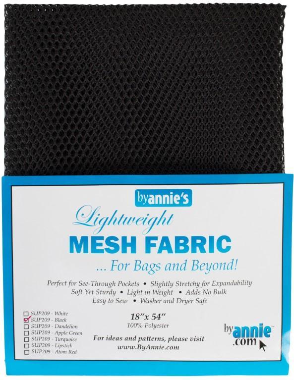 Lightweight Mesh Fabric Black From By Annie