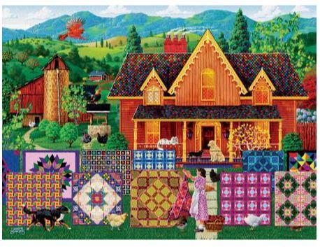 Morning Day Quilt Jigsaw Puzzle, 1000 Pieces