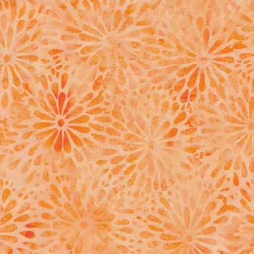 [IB-CantalRoPe] Blenders Round Petal Floral Cantaloupe From Island Batik