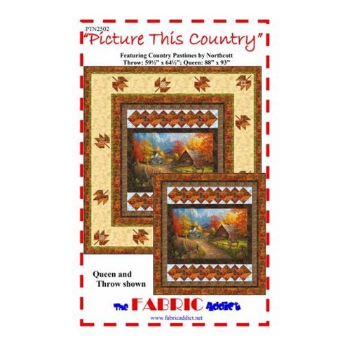 [NOR-PTN2502] Picture This Country From The Fabric Addict.  