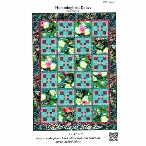 [CJC-5309-1] Hummingbird Dance Quilt Pattern From Castilleja Cotton