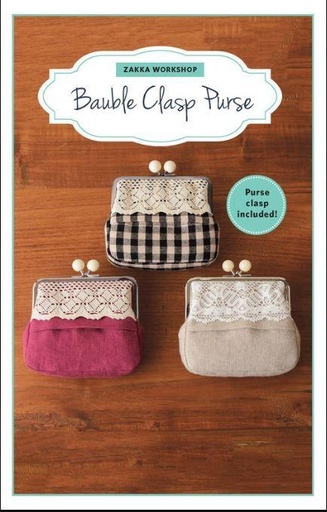 [ZW-2279] Bauble Clasp Purse Pattern with Clasp by Zakka Workshop