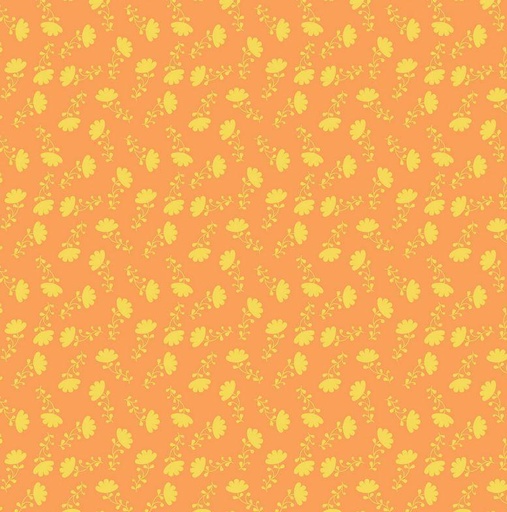 [RB-C8644-O] Lucy'S Garden Tonal Orange By Patty Young For Riley Blake Designs 