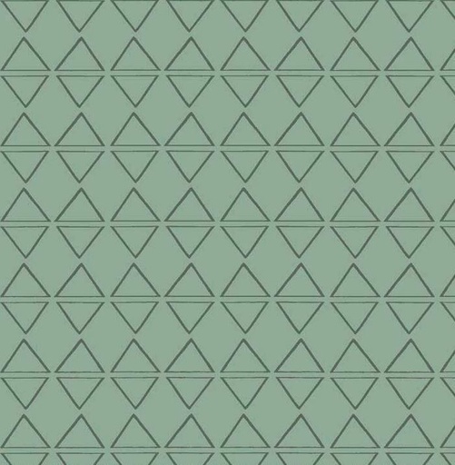 [PB-03195-T] Rustic Rosettes Triangles Turquoise From P&B Fabric