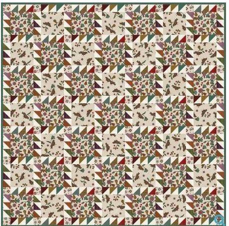 [KIT-MASHSHF] Home Sweet Home Flannel Quilt By Bonnie Sullivan For Maywood Studio