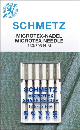 [SCHM-1839] Schmetz Microtex Needles, Assorted 5 Pack