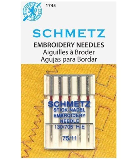 [SCHM-1745] Schmetz Embroidery Needles 5-Pk  Size 75/11