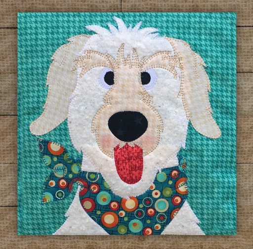 [PRE-Dood] Doodle Dog  Precut Prefused Applique Kit from The Whole Country Caboodle