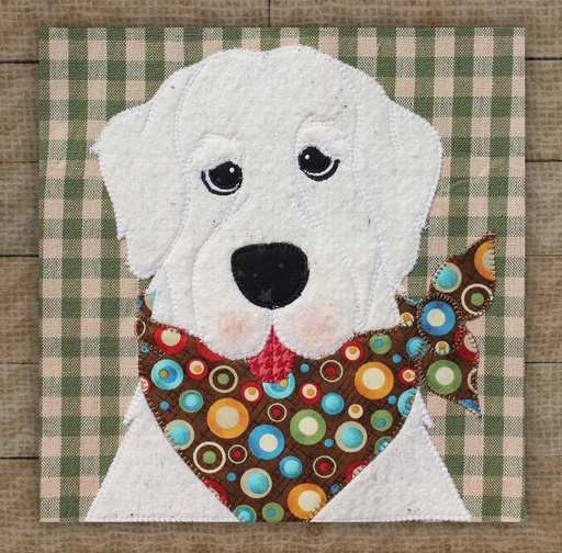 [PRE-Pyre] Great Pyrenees Precut Prefused Applique Kit By Leanne Anderson For The Whole Country Caboodle