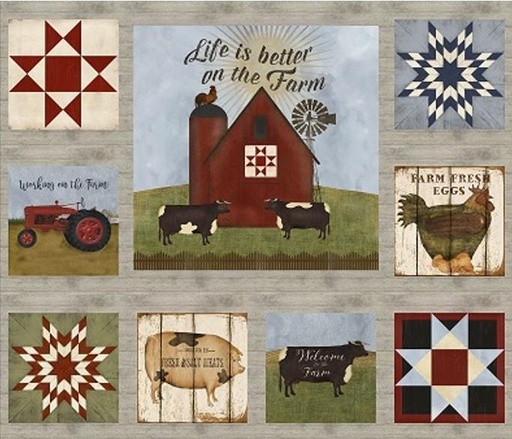 [3W-16563-MLT] On the Farm Panel from 3 Wishes