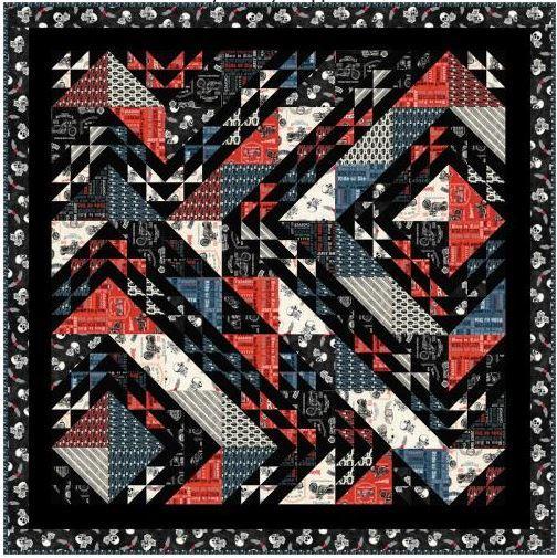 [PP-JAMBOREE] Jamboree Quilt Kit Featuring Born To Ride Fabric From Windham Fabrics