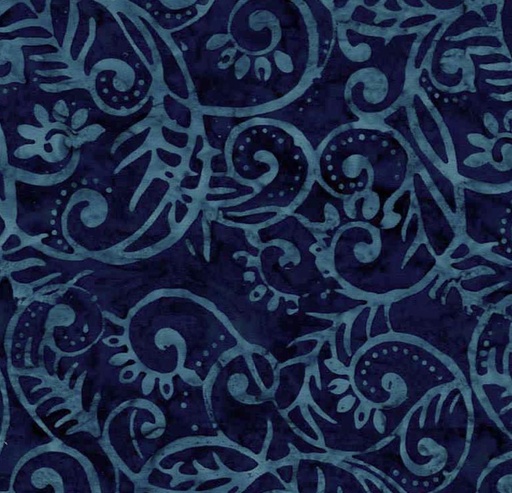 [TTR-7905] Tonga Batiks Fantasy Happy Vines Royal From Timeless Treasures